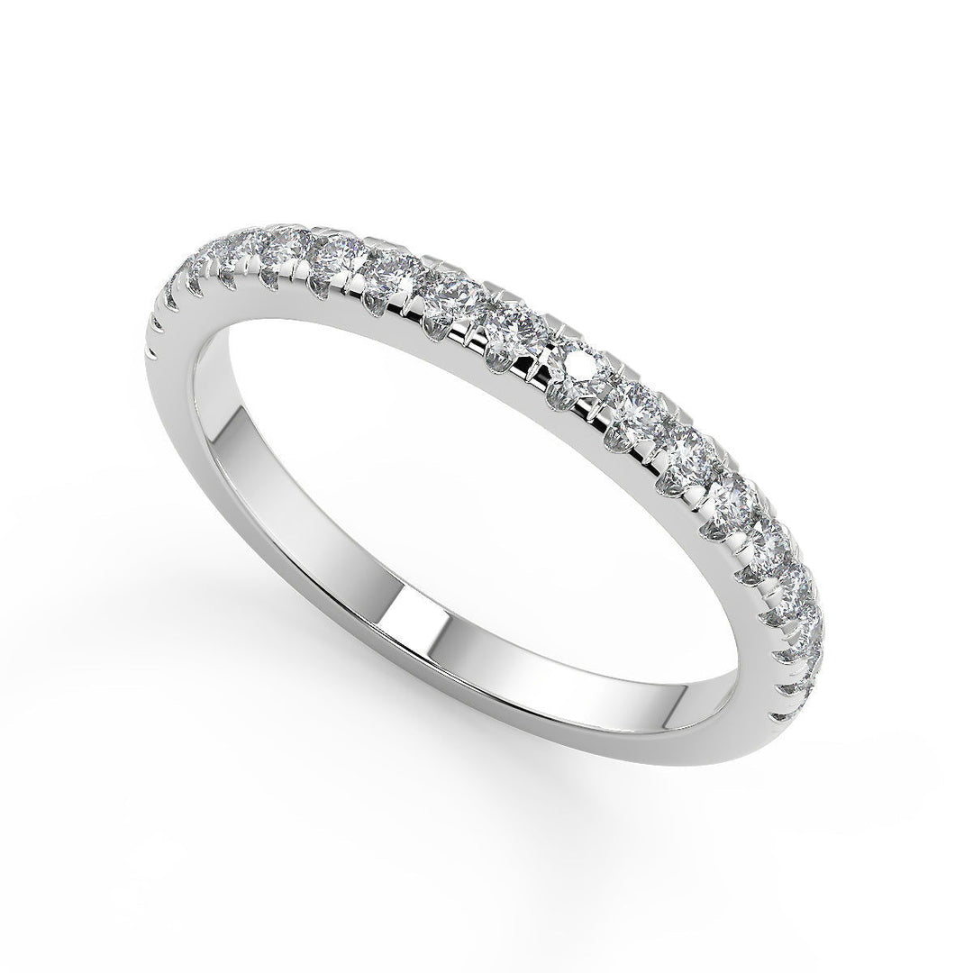 Hazel Trellis 4 Prong Solitaire Round Cut Diamond Engagement Ring - Nivetta