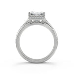 Load image into Gallery viewer, Helena Pave 4 Prong Crown Basket Princess Cut Engagement Ring - Nivetta
