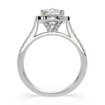 Load image into Gallery viewer, Isadora Cushion Cut Halo Pave Engagement Ring Setting - Nivetta
