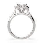 Load image into Gallery viewer, Isadora Emerald Cut Halo Pave Engagement Ring Setting - Nivetta
