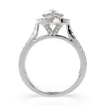 Load image into Gallery viewer, Isadora Pear Cut Halo Pave Engagement Ring Setting - Nivetta
