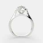 Load image into Gallery viewer, Isadora Pear Cut Halo Pave Engagement Ring Setting - Nivetta
