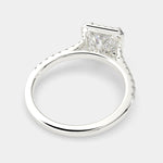 Load image into Gallery viewer, Isadora Princess Cut Halo Pave Engagement Ring Setting - Nivetta
