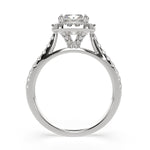 Load image into Gallery viewer, Isadora Radiant Cut Halo Pave Engagement Ring Setting - Nivetta
