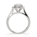 Load image into Gallery viewer, Isadora Round Cut Halo Pave Engagement Ring Setting - Nivetta
