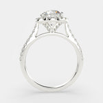 Load image into Gallery viewer, Isadora Round Cut Halo Pave Engagement Ring Setting - Nivetta
