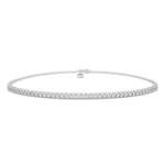 Load image into Gallery viewer, Isolde Round Cut Diamond Tennis Bracelet Bar Cable Chain (0.5 ctw) - Nivetta

