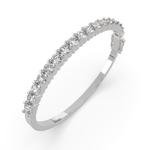 Load image into Gallery viewer, Isotta Round Cut Diamond Bangle Bracelet Shared Prong Hinged (4 ctw) - Nivetta
