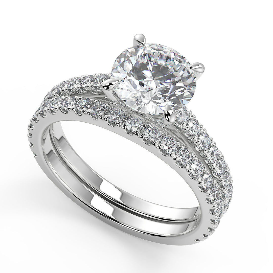 Jaelynn Classic 4 Prong Round Cut Diamond Engagement Ring - Nivetta
