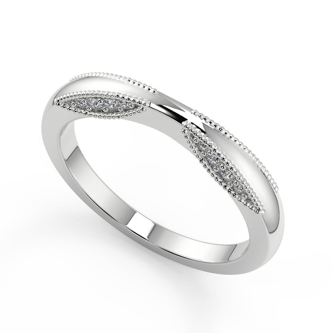 Jamya Milgrain 4 Prong Round Cut Diamond Engagement Ring - Nivetta