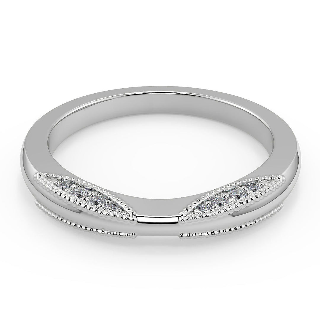 Jamya Milgrain 4 Prong Round Cut Diamond Engagement Ring - Nivetta