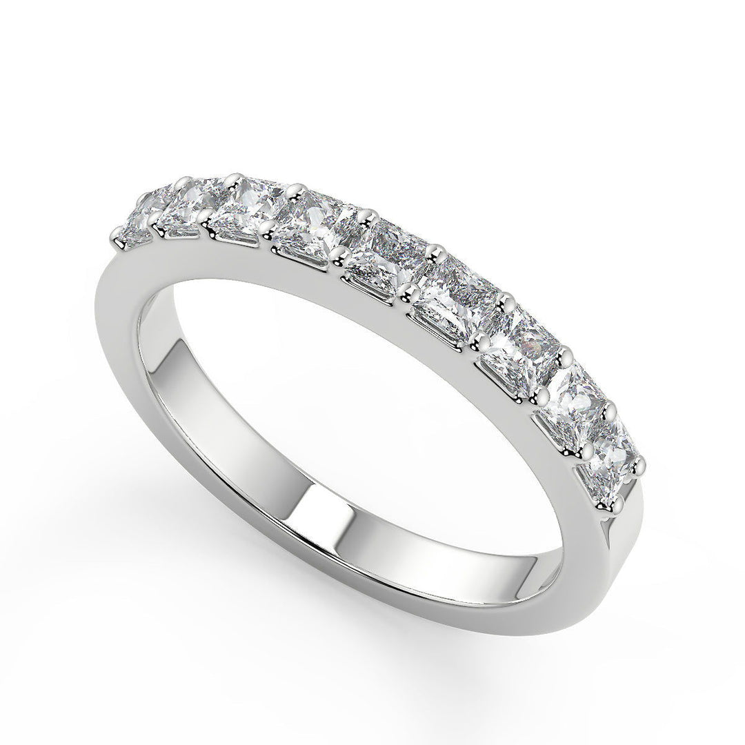 Janessa Shared Prong Assher 4 Prong Princess Cut Diamond Ring - Nivetta
