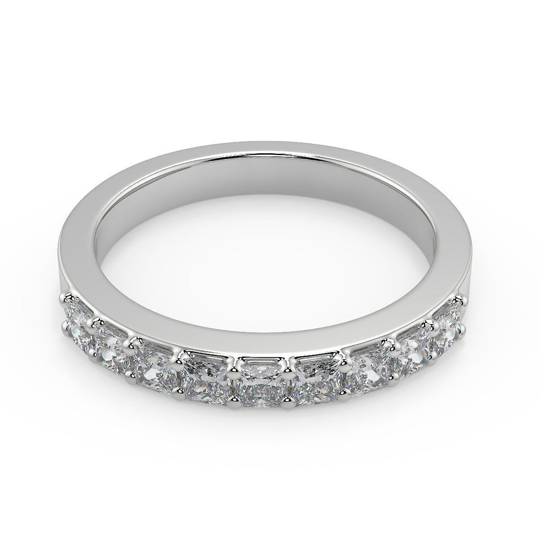 Janessa Shared Prong Assher 4 Prong Princess Cut Diamond Ring - Nivetta