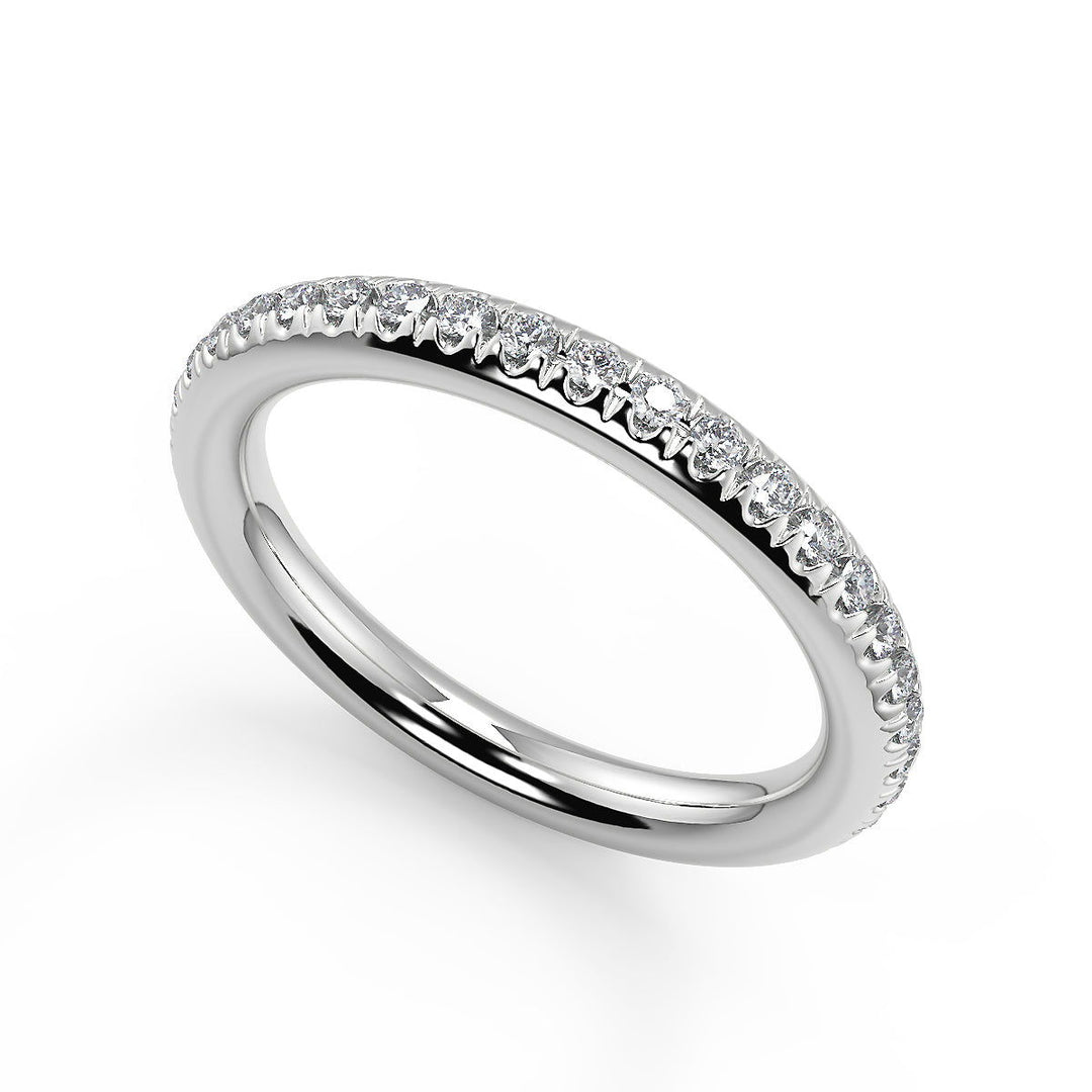 Jocelynn Pave Twist Infinity Rope Princess Cut Diamond Engagement Ring - Nivetta