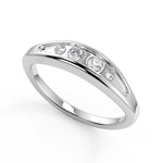 Load image into Gallery viewer, Judith Inset 4 Prong Round Cut Diamond Engagement Ring - Nivetta
