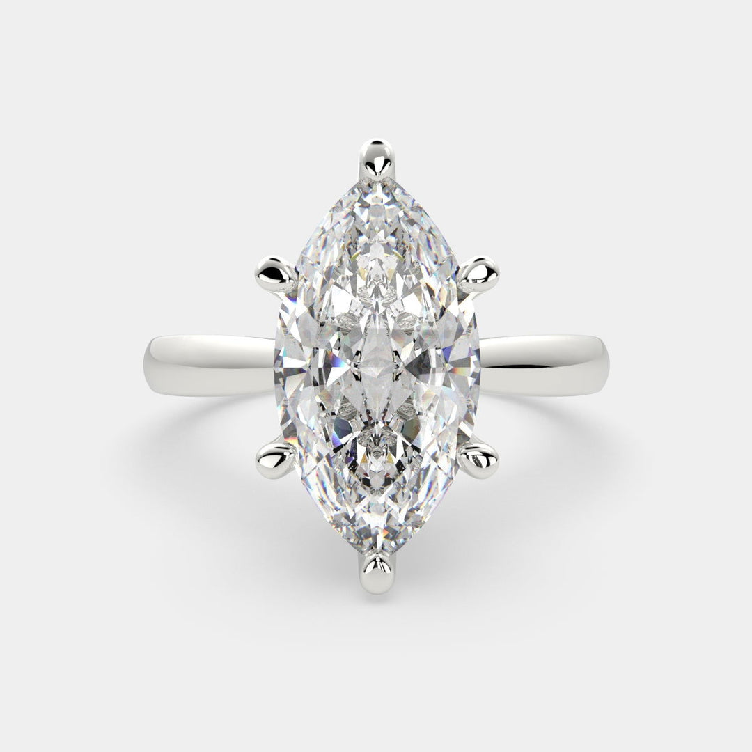 Juliana Marquise Cut Classic Solitaire Engagement Ring Setting - Nivetta