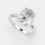 Load image into Gallery viewer, Juliana Oval Cut Classic Solitaire Engagement Ring Setting - Nivetta
