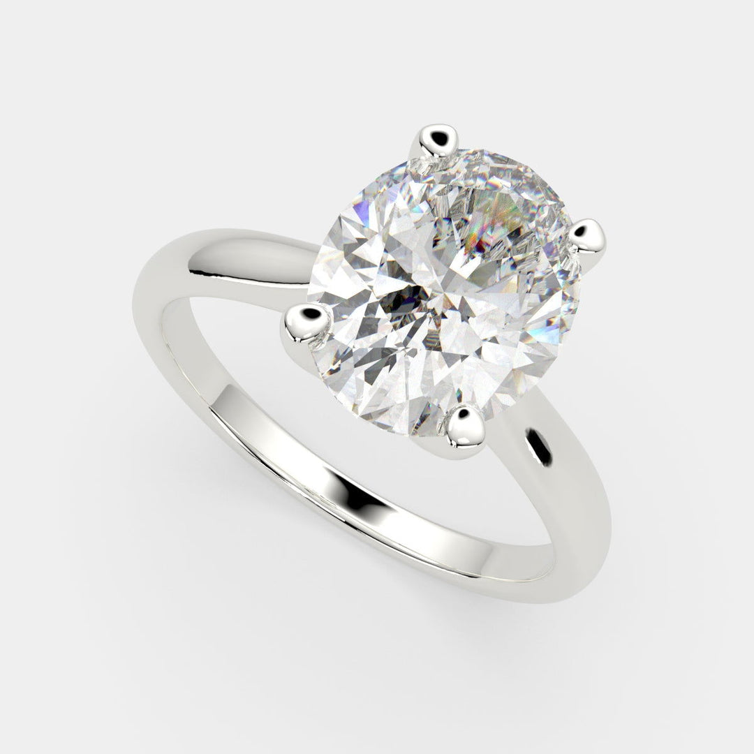 Juliana Oval Cut Classic Solitaire Engagement Ring Setting - Nivetta
