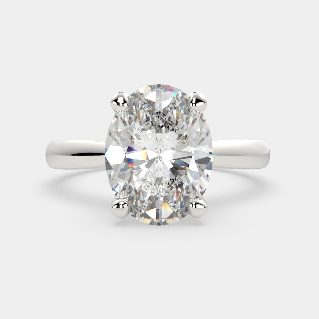 Juliana Oval Cut Classic Solitaire Engagement Ring Setting - Nivetta