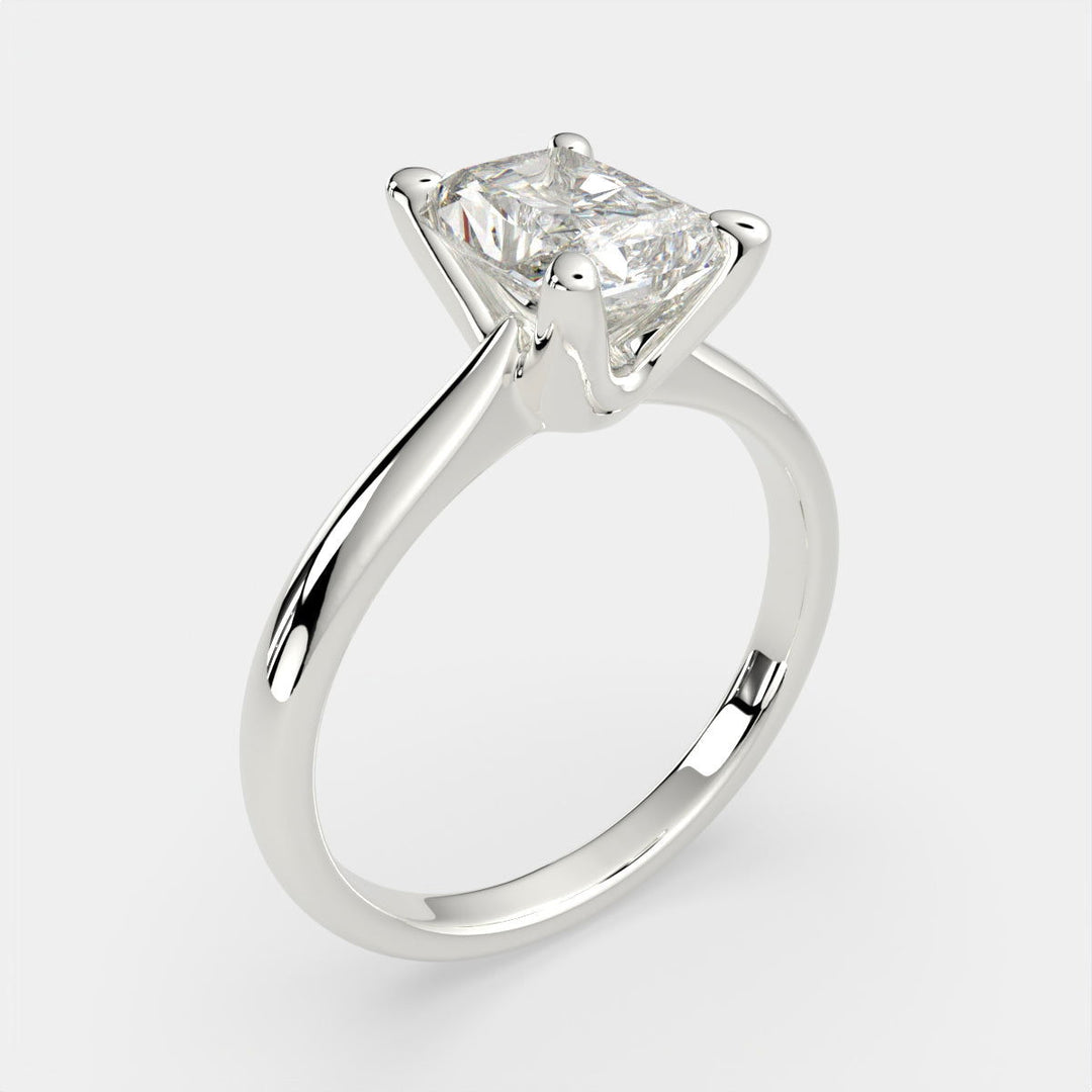 Juliana Radiant Cut Classic Solitaire Engagement Ring Setting - Nivetta