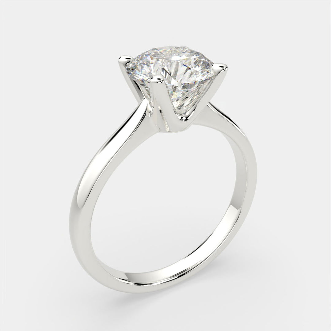 Juliana Round Cut Classic Solitaire Engagement Ring Setting - Nivetta