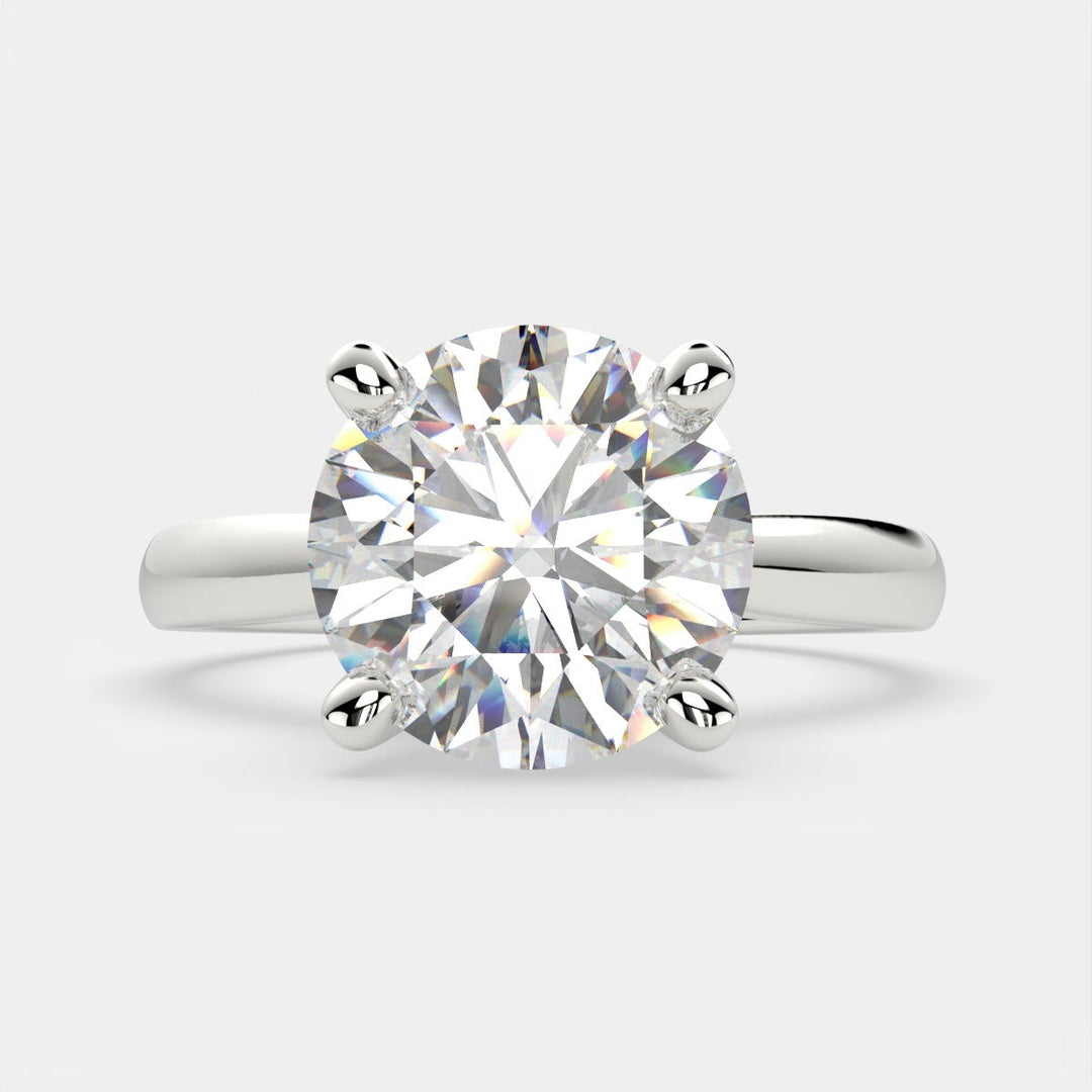 Juliana Round Cut Classic Solitaire Engagement Ring Setting - Nivetta