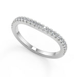 Load image into Gallery viewer, Julianne Pave Cathedral 4 Prong Princess Cut Engagement Ring - Nivetta
