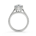 Load image into Gallery viewer, Kaila 6 Claw Crown Solitaire Cushion Cut Diamond Engagement Ring - Nivetta
