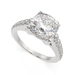 Load image into Gallery viewer, Karina Cushion Cut Pave 6 Prong Engagement Ring Setting - Nivetta
