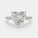 Load image into Gallery viewer, Karina Heart Cut Pave 6 Prong Engagement Ring Setting - Nivetta
