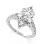 Load image into Gallery viewer, Karina Marquise Cut Pave 6 Prong Engagement Ring Setting - Nivetta
