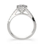 Load image into Gallery viewer, Karina Marquise Cut Pave 6 Prong Engagement Ring Setting - Nivetta
