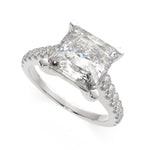 Load image into Gallery viewer, Karina Princess Cut Pave 6 Prong Engagement Ring Setting - Nivetta
