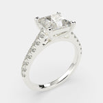 Load image into Gallery viewer, Karina Princess Cut Pave 6 Prong Engagement Ring Setting - Nivetta
