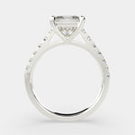 Load image into Gallery viewer, Karina Princess Cut Pave 6 Prong Engagement Ring Setting - Nivetta
