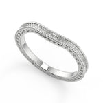 Load image into Gallery viewer, Karla Hand Engraved 4 Prong Milgrain Solitaire Round Cut Diamond Engagement Ring - Nivetta
