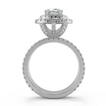 Load image into Gallery viewer, Kaylen Double Halo Pave Gala Round Cut Diamond Engagement Ring - Nivetta
