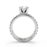 Load image into Gallery viewer, Kelsie Twisted Rope Solitaire Cushion Cut Diamond Engagement Ring - Nivetta
