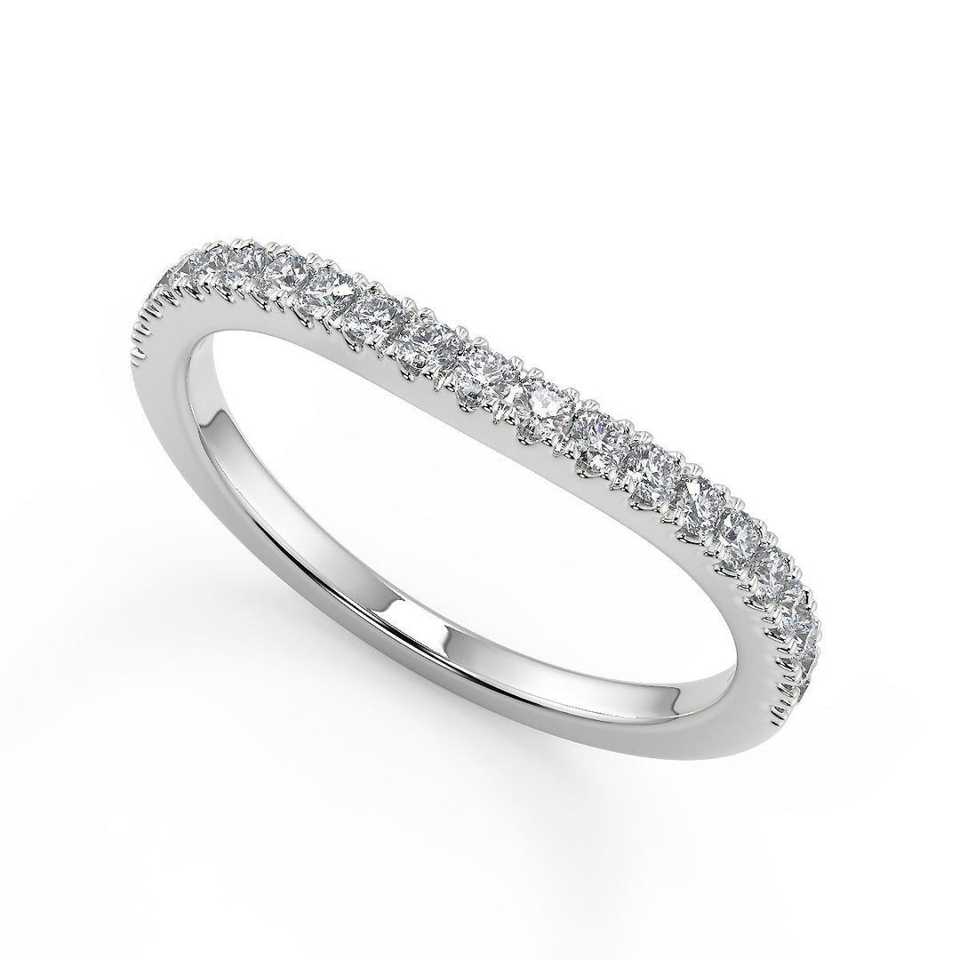 Kendall Double Halo Split Shank Pave Round Cut Diamond Ring - Nivetta