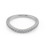 Load image into Gallery viewer, Kendall Double Halo Split Shank Pave Round Cut Diamond Ring - Nivetta
