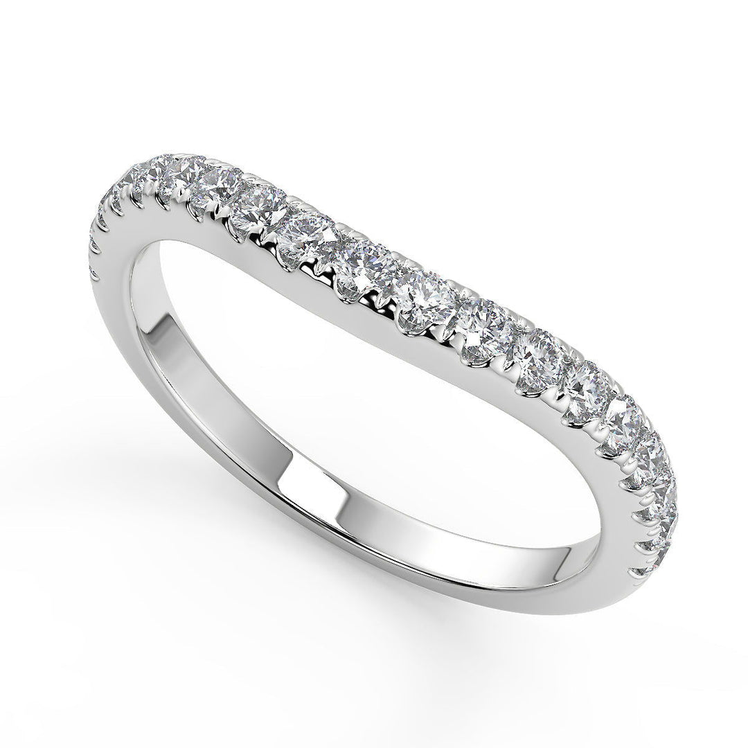 Kiara Baguette Accents 3 Stone Princess Cut Engagement Ring - Nivetta