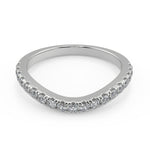 Load image into Gallery viewer, Kiara Baguette Accents 3 Stone Princess Cut Engagement Ring - Nivetta
