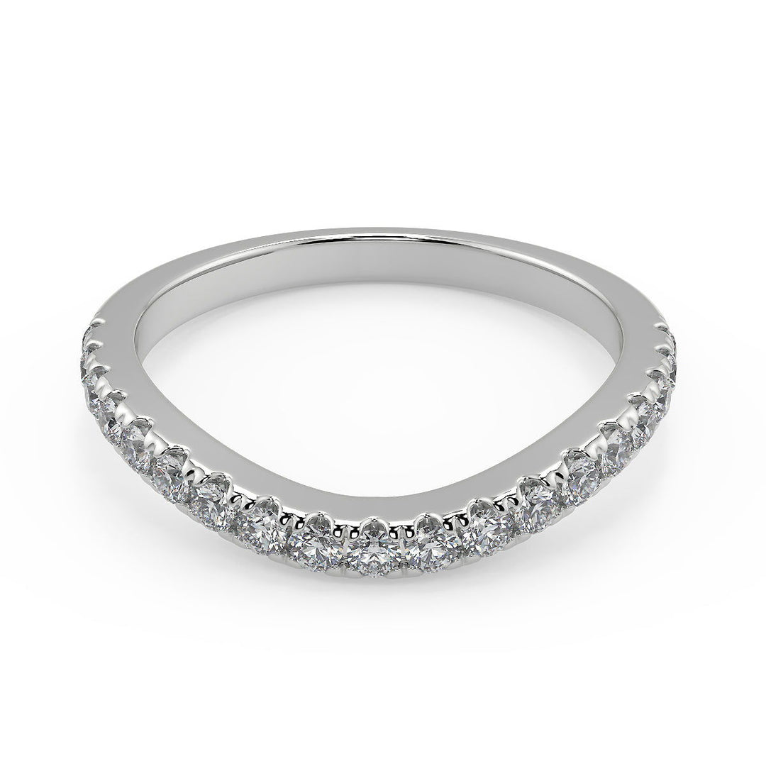 Kiara Baguette Accents 3 Stone Princess Cut Engagement Ring - Nivetta