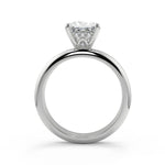 Load image into Gallery viewer, Kimberly 4 Prong Crown Solitaire Princess Cut Engagement Ring - Nivetta
