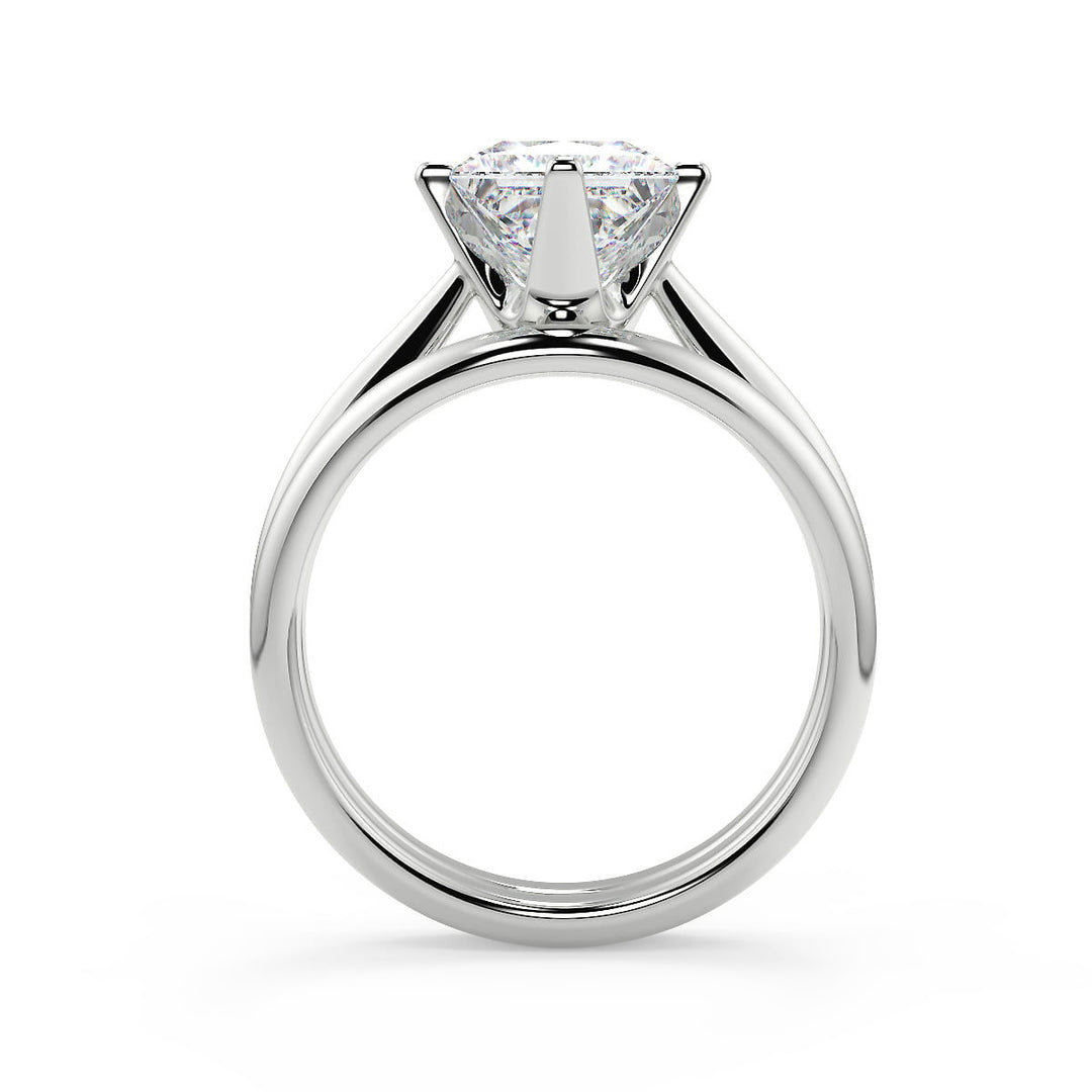 Kristina 4 Prong Solitaire Princess Cut Diamond Engagement Ring - Nivetta