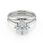 Load image into Gallery viewer, Kristina 4 Prong Solitaire Princess Cut Diamond Engagement Ring - Nivetta
