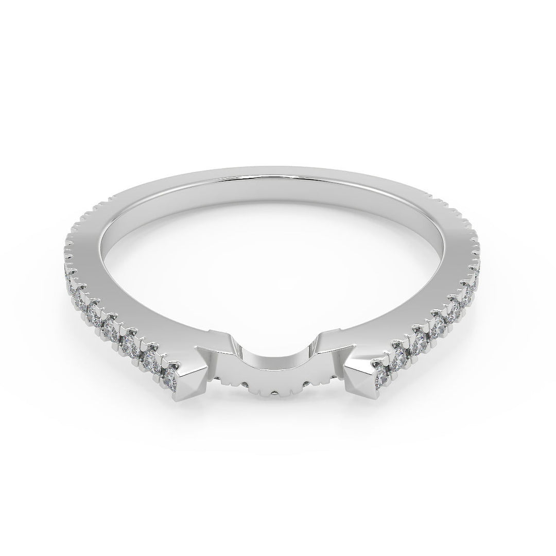 Kylie Halo Pave Split Shank Round Cut Diamond Engagement Ring - Nivetta