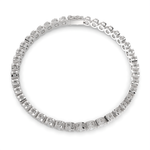 Load image into Gallery viewer, Leocadia Round Cut Diamond Tennis Bracelet Milgrain Bezel (4 ctw) - Nivetta
