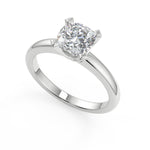 Load image into Gallery viewer, Liana Four Prong Solitaire Cushion Cut Diamond Engagement Ring - Nivetta

