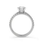 Load image into Gallery viewer, Liana Four Prong Solitaire Cushion Cut Diamond Engagement Ring - Nivetta
